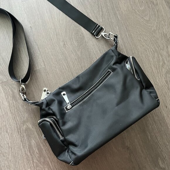 Black Nylon Shoulder/Crossbody Purse - Picture 7 of 13